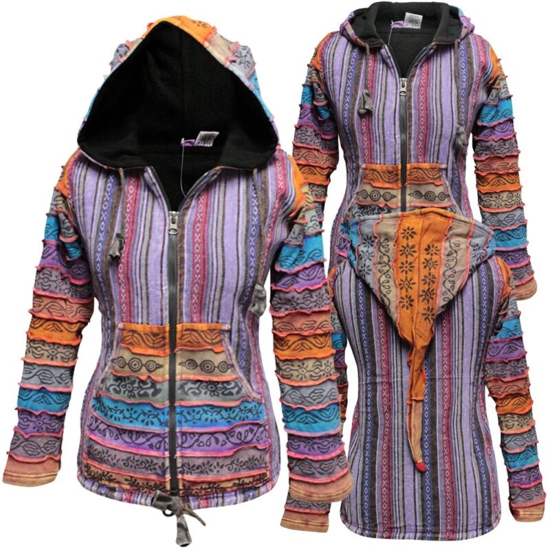 Shopoholic Fashion Women Fleece Lined Embroidery Slashed Jacket
